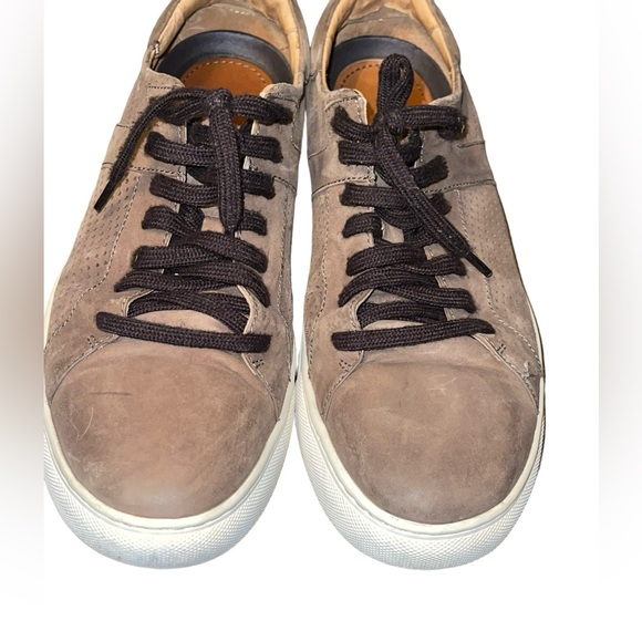 H.S. Trask Aaron Gray Italian Suede Causal Sneakers - Picture 7 of 16